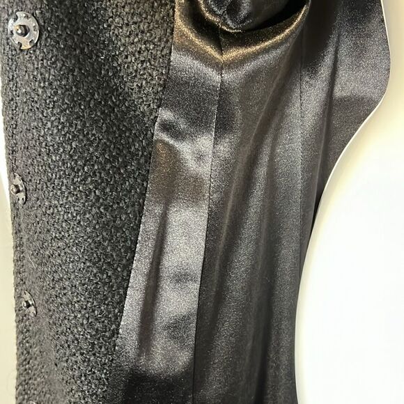 Ross Mayer Black Boucle Wool Lined Winter Coat Size 4 - Picture 9 of 16